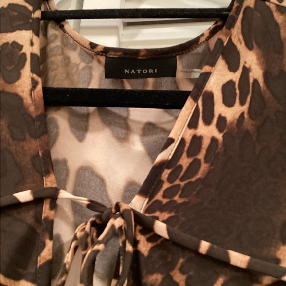 Natori Leopard Jersey Cover Up beach  Dress - Picture 4 of 10